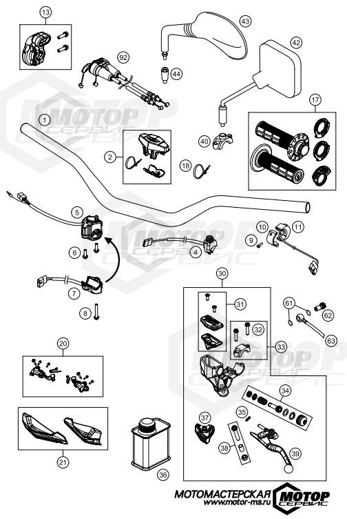 KTM Freeride 250 F 2018 HANDLEBAR, CONTROLS