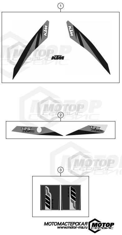 KTM Enduro 125 XC-W 2018 DECAL