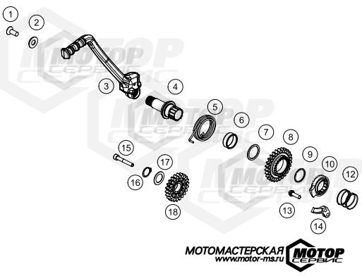 KTM MX 250 SX 2018 KICK STARTER