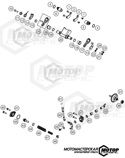 KTM MX 250 SX 2017 EXHAUST CONTROL