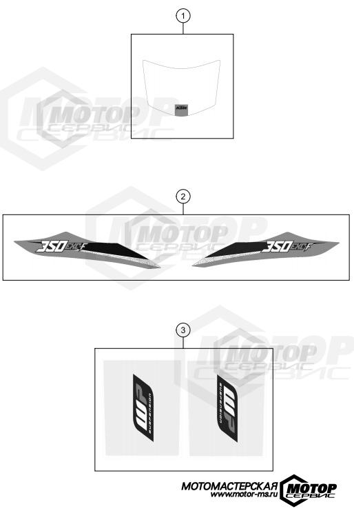 KTM Enduro 350 EXC-F 2016 DECAL