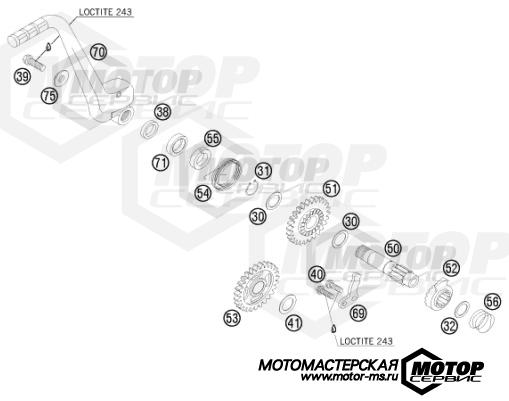 KTM Enduro 125 EXC 2016 KICK STARTER