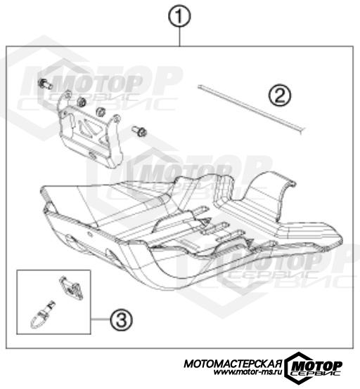 KTM Enduro 125 EXC 2016 ENGINE GUARD