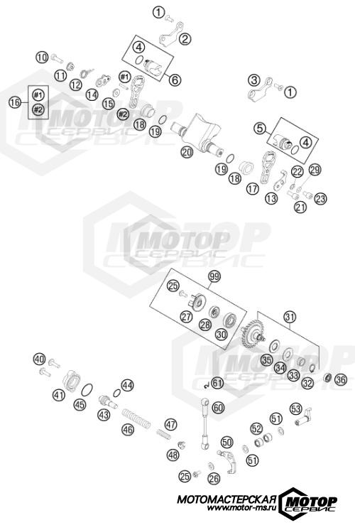 KTM MX 250 SX 2016 EXHAUST CONTROL