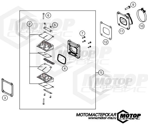 KTM MX 125 SX 2016 REED VALVE CASE