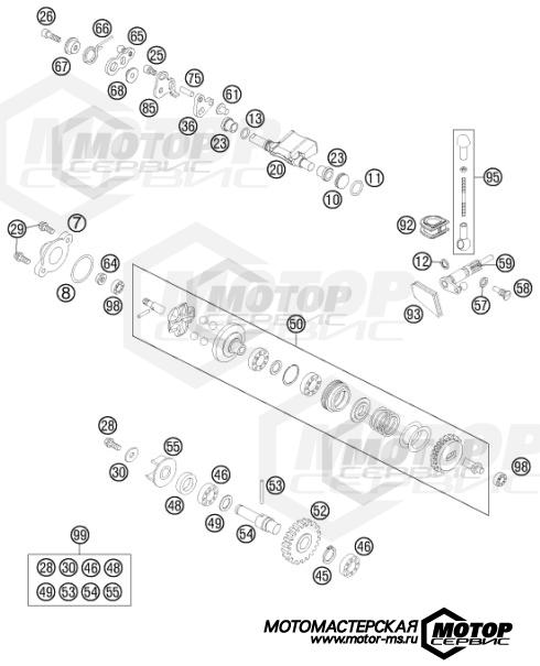 KTM MX 85 SX 19/16 2016 EXHAUST CONTROL