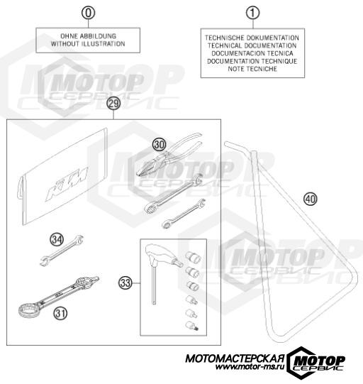 KTM MX 85 SX 19/16 2016 ACCESSORIES KIT