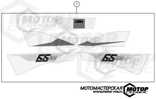 KTM MX 65 SX 2016 DECAL