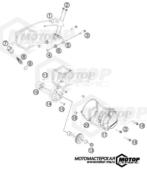 KTM MX 50 SX Mini 2016 IGNITION SYSTEM