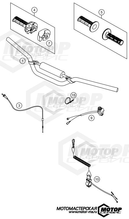 KTM MX 50 SX Mini 2016 HANDLEBAR, CONTROLS