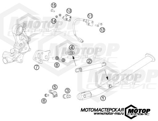 KTM Supermoto 690 SMC R ABS 2015 SIDE / CENTER STAND