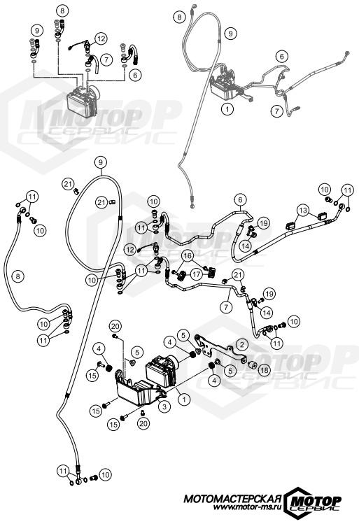 KTM Supermoto 690 SMC R ABS 2015 ANTIBLOCK SYSTEM ABS