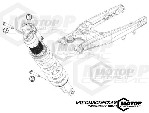 KTM Enduro 350 EXC-F Factory Edition 2015 SHOCK ABSORBER
