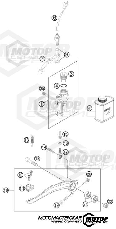 KTM Enduro 450 EXC Factory Edition 2015 REAR BRAKE CONTROL