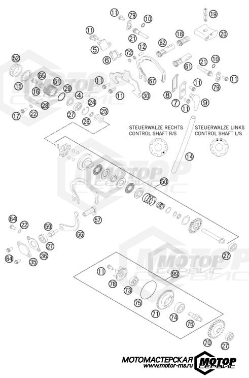 KTM Enduro 125 EXC Six Days 2015 EXHAUST CONTROL