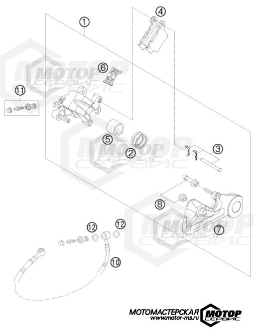 KTM Enduro 125 EXC Factory Edition 2015 BRAKE CALIPER REAR