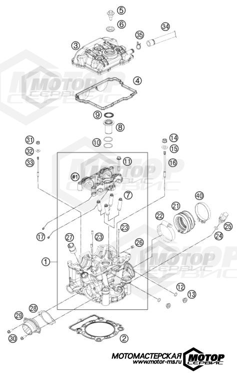 KTM MX 350 SX-F 2015 CYLINDER HEAD