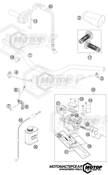 KTM MX 350 SX-F 2015 HANDLEBAR, CONTROLS