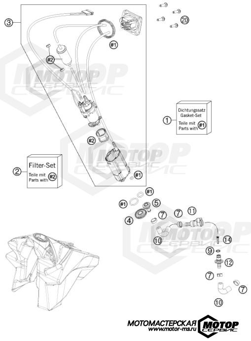KTM MX 350 SX-F 2015 FUEL PUMP
