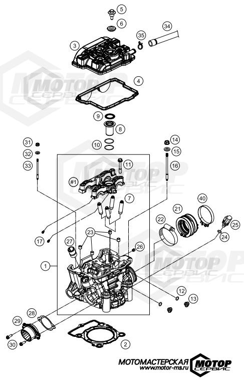 KTM MX 250 SX-F 2015 CYLINDER HEAD