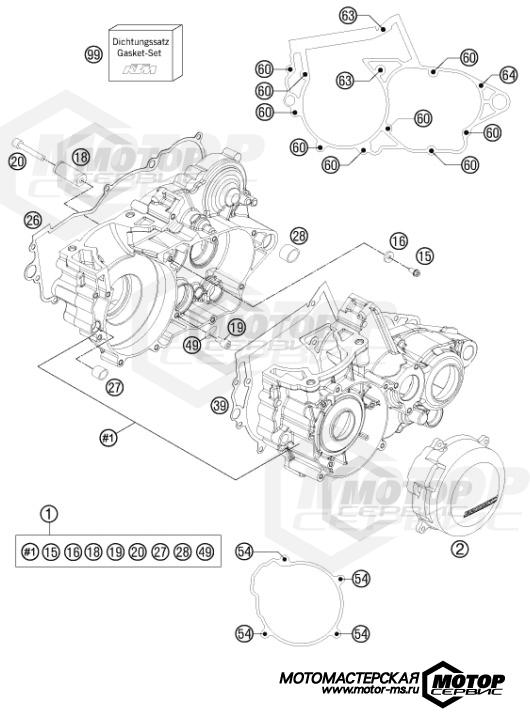 KTM MX 250 SX 2015 ENGINE CASE