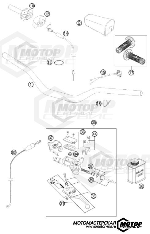 KTM MX 250 SX 2015 HANDLEBAR, CONTROLS