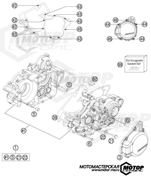 KTM MX 150 SX 2015 ENGINE CASE