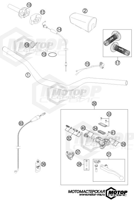 KTM MX 150 SX 2015 HANDLEBAR, CONTROLS