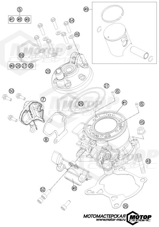 KTM MX 85 SX 19/16 2015 CYLINDER