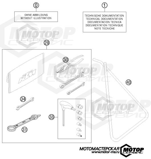 KTM MX 85 SX 19/16 2015 ACCESSORIES KIT