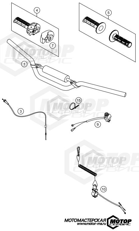 KTM MX 50 SX 2015 HANDLEBAR, CONTROLS