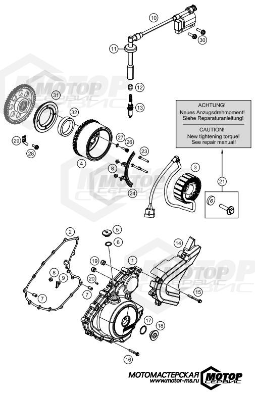 KTM Supersport RC 390 ABS B.D. White 2015 IGNITION SYSTEM
