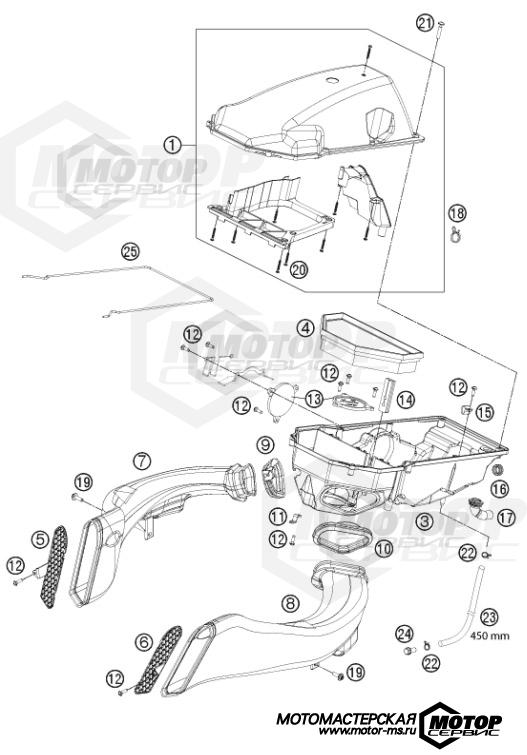 KTM Supersport 1190 RC8 R White 2014 AIR FILTER