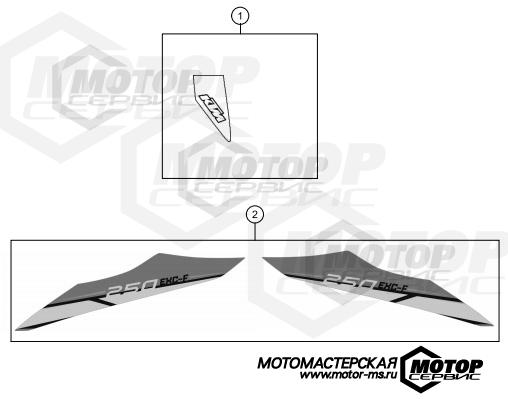 KTM Enduro 250 EXC-F 2014 DECAL