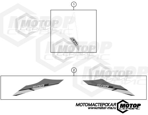 KTM Enduro 500 EXC 2014 DECAL