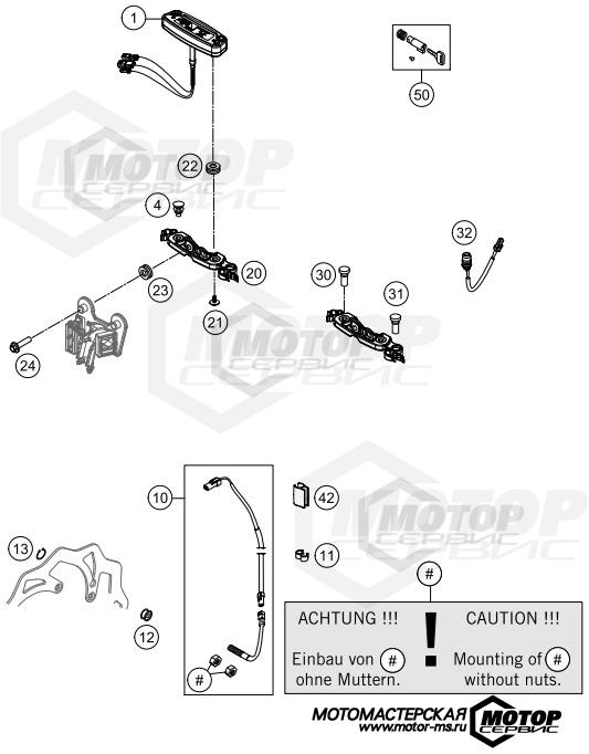 KTM Enduro 250 EXC Six Days 2014 INSTRUMENTS / LOCK SYSTEM