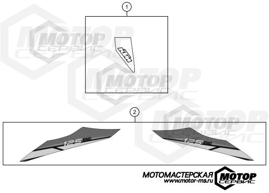 KTM Enduro 125 EXC 2014 DECAL
