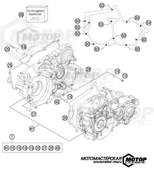 KTM Enduro 300 XC 2014 ENGINE CASE