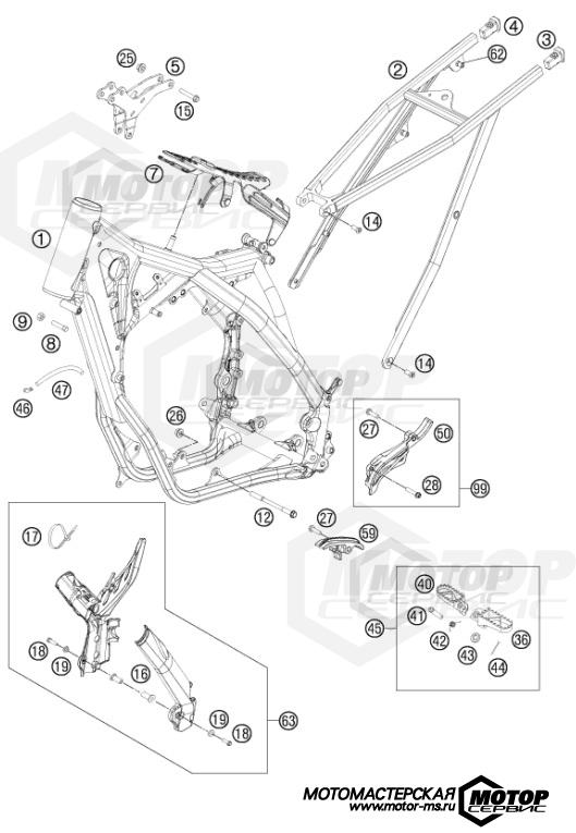 KTM Enduro 250 XC 2014 FRAME