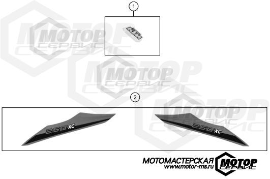 KTM Enduro 250 XC 2014 DECAL