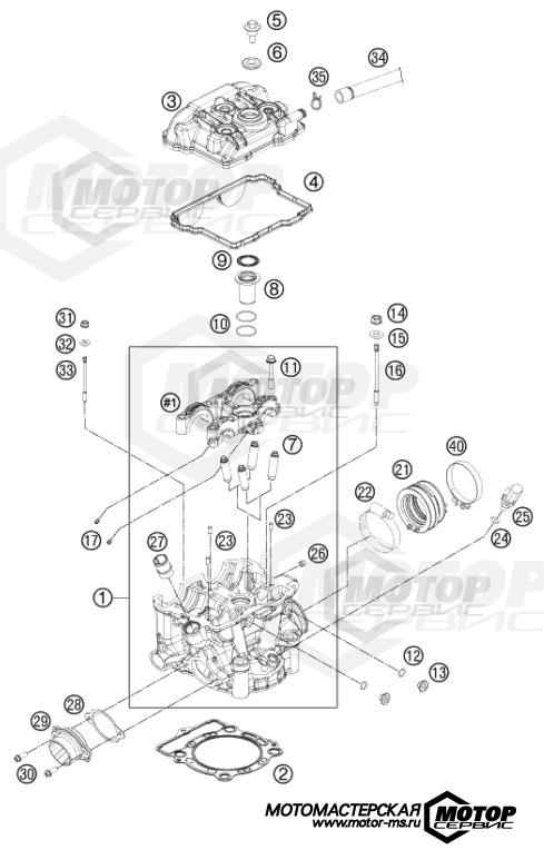 KTM MX 350 SX-F 2014 CYLINDER HEAD