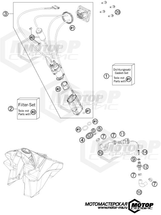 KTM MX 350 SX-F 2014 FUEL PUMP
