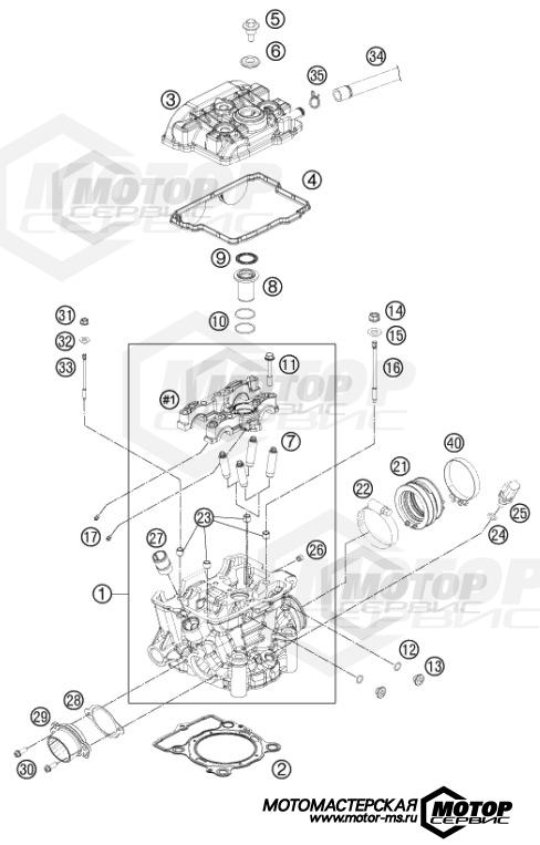 KTM MX 250 SX-F 2014 CYLINDER HEAD
