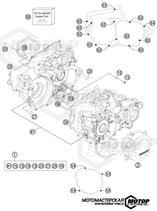 KTM MX 250 SX 2014 ENGINE CASE