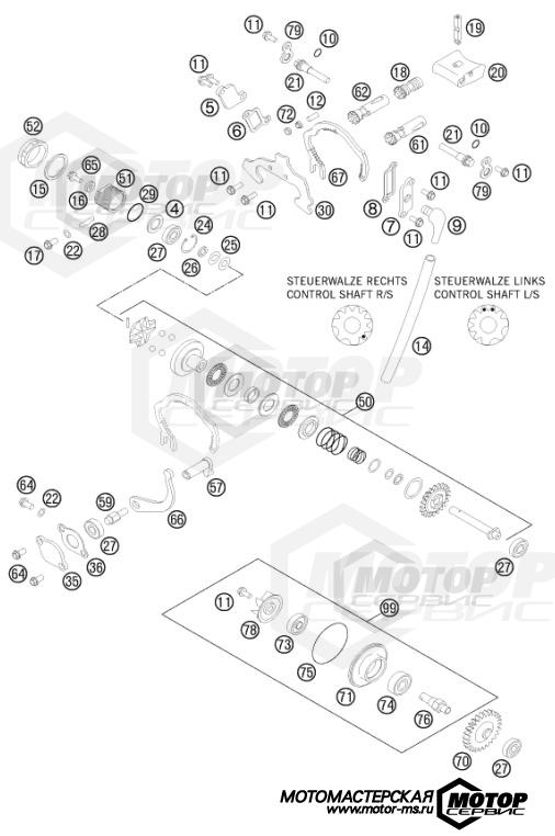 KTM MX 125 SX 2014 EXHAUST CONTROL