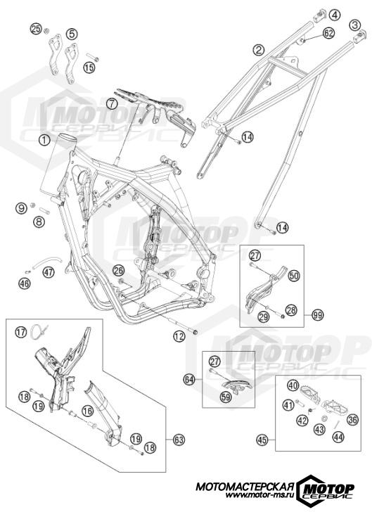 KTM MX 125 SX 2014 FRAME