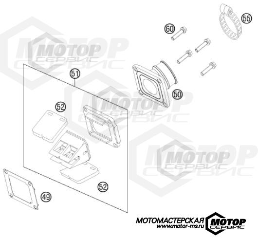 KTM MX 85 SX 17/14 2014 REED VALVE CASE