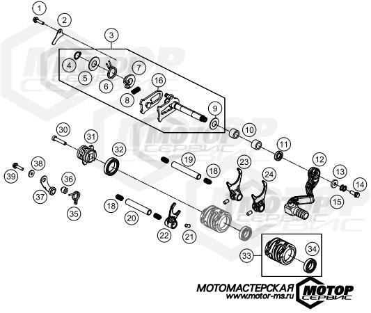KTM MX 65 SX 2014 SHIFTING MECHANISM