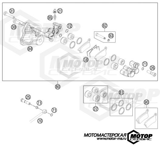 KTM MX 65 SX 2014 BRAKE CALIPER REAR