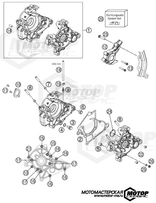 KTM MX 50 SX 2014 ENGINE CASE